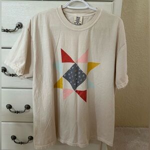 Comfort Colors Graphic Distressed Quilt Square Shirt